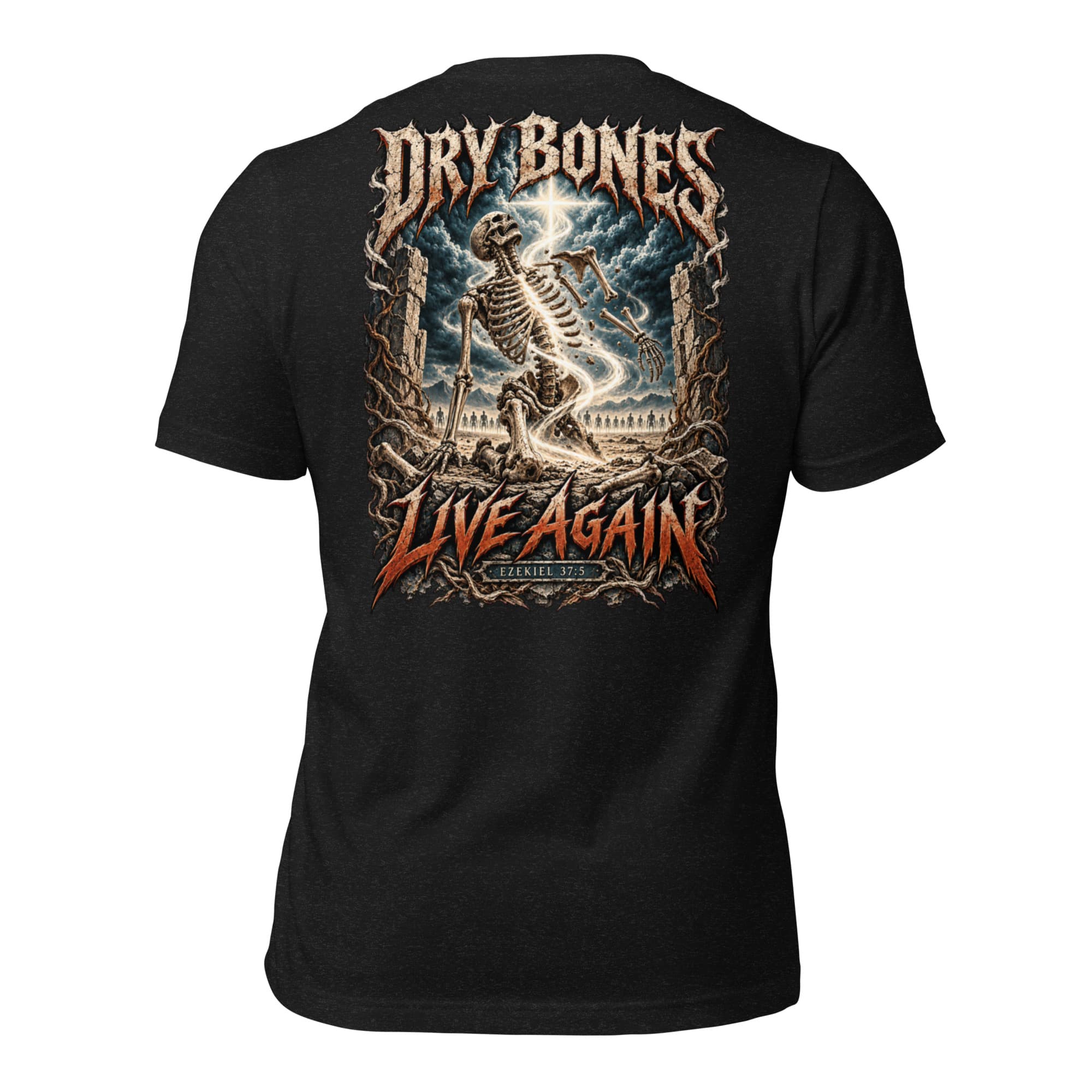 Dry Bones T-Shirt, Black Heather