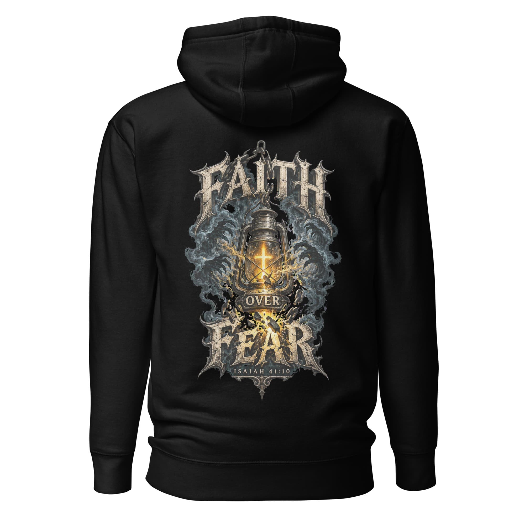 Faith Over Fear Hoodie, Black