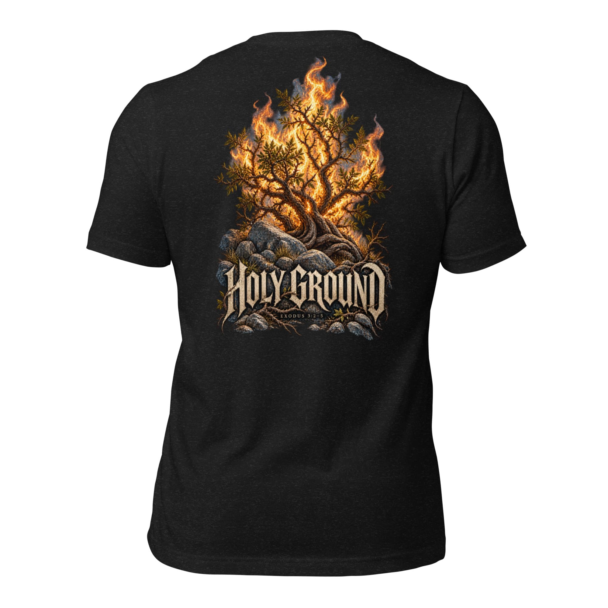 Holy Ground T-Shirt, Black Heather, Back
