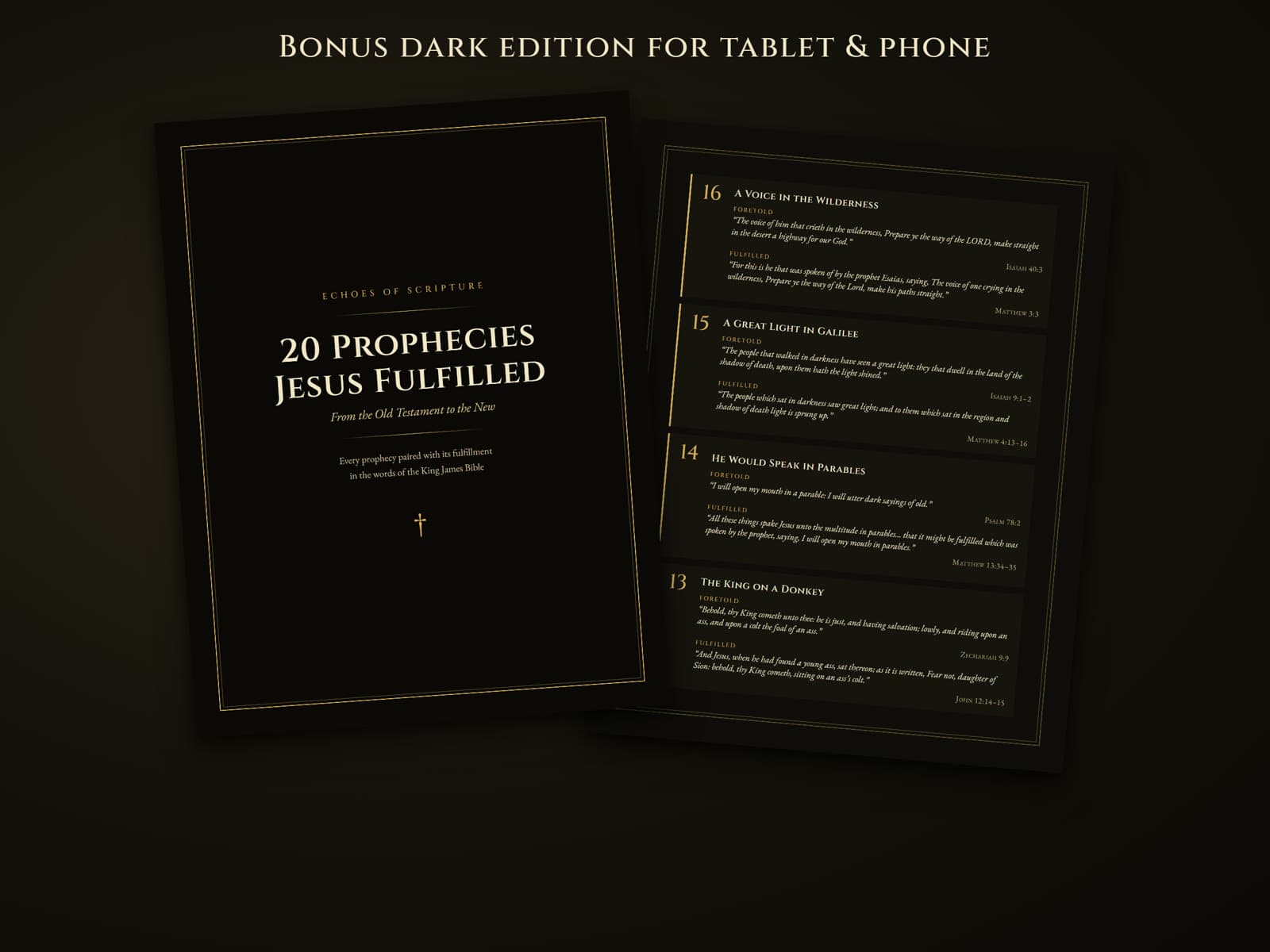 The dark screen edition, for reading on a tablet or phone